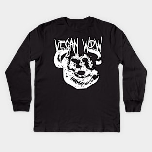 Black Metal Pretzel Kids Long Sleeve T-Shirt